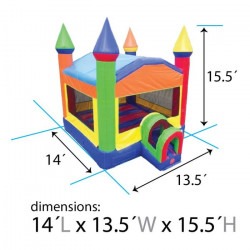 inflatable bounce house rainbow dimensions 1709053873 Rainbow Bounce House